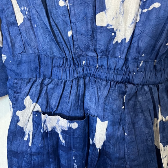 BUSAYO Obi Front-Zip Batik Jumpsuit with Pockets - Picture 15 of 15